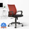 CELLBELL Desire C104 Mid Back Comfortable Fabric Office Executive Chair  (Red, DIY(Do-It-Yourself))
