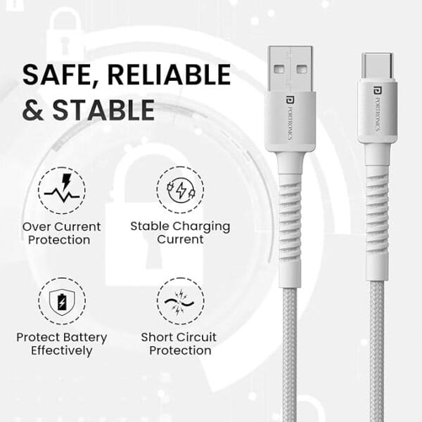 Portronics Konnect X USB to Type C Cable Digistudylab (2) Portronics Konnect X USB to Type C Cable Digistudylab (2)