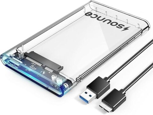 Sounce 2.5 Inch SATA SSD Enclosure Transparent Case Digistudylab (1) Sounce 2.5 Inch SATA SSD Enclosure Transparent Case Digistudylab (1)