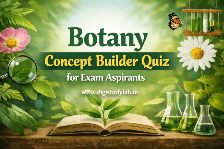 Botany Concept Builder Quiz for Exam Aspirants Digistudylab.in