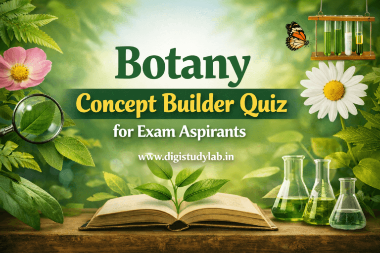 Botany Concept Builder Quiz for Exam Aspirants Digistudylab.in