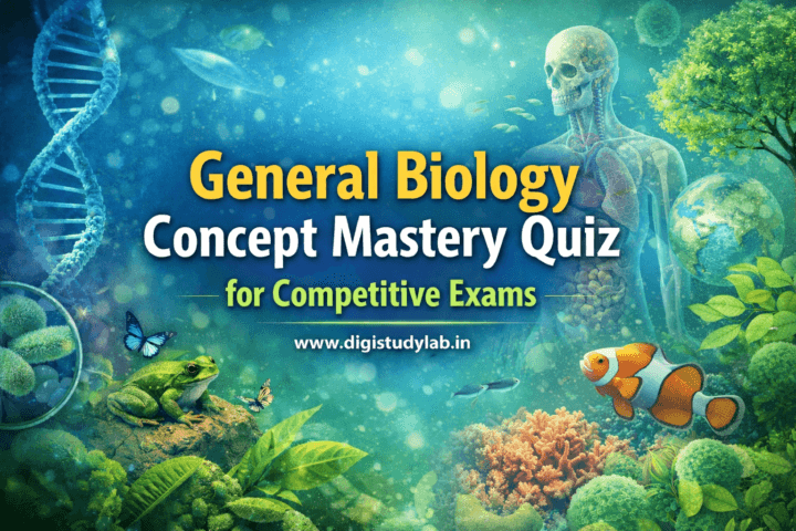 General Biology Concept Mastery Quiz for Competitive Exams Digistudylab.in