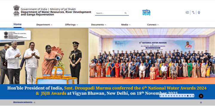 Ministry of Jal Shakti and the Department of Water Resources, River Development and Ganga Rejuvenation Digistudylab.in