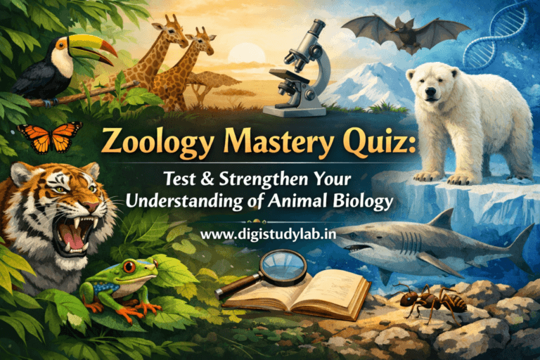 Zoology Mastery Quiz Test & Strengthen Your Understanding of Animal Biology Digistudylab.in