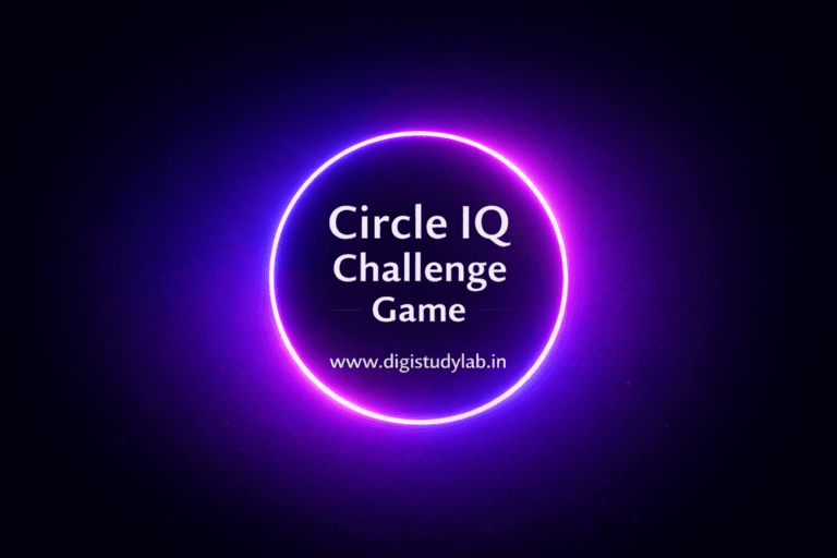 Circle IQ Challenge Game Digistudylab.in