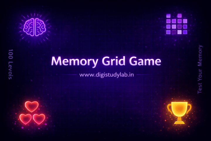Memory Grid Game Digistudylab.in